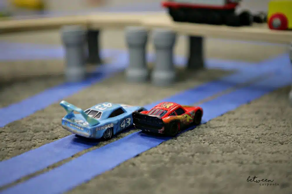 DIY Train Tracks. Best Boy's Tape Car Tracks. Stuck Indoors? The Best Boys’ Activity for a Rainy Day on between carpools